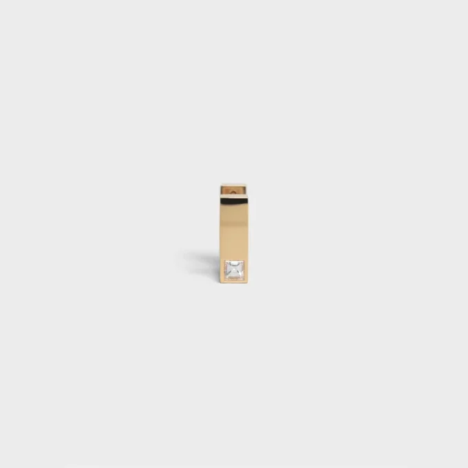Pendiente cuadrado CELINE Sentimental en oro amarillo y diamantes Pendiente cuadrado CELINE Sentimental en oro amarillo y diamantes