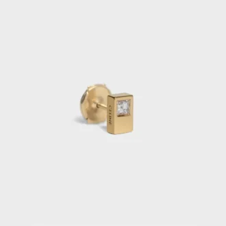 Pendientes CELINE Sentimental Double Square en oro amarillo y diamantes