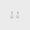 Pendientes Les Perles CELINE Baroque de latón con acabado dorado y perlas cultivadas Pendientes Les Perles CELINE Baroque de latón con acabado dorado y perlas cultivadas