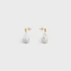 Pendientes Les Perles CELINE Baroque de latón con acabado dorado y perlas cultivadas Pendientes Les Perles CELINE Baroque de latón con acabado dorado y perlas cultivadas