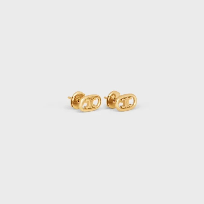 Pendientes Maillon Triomphe en oro amarillo Pendientes Maillon Triomphe en oro amarillo