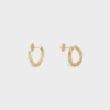 Pendientes Torsion en oro amarillo y diamantes Pendientes Torsion en oro amarillo y diamantes