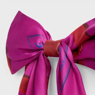 Pinza para el pelo CELINE Big Ribbon en seda y acero