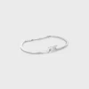 Pulsera articulada Triomphe en latón con acabado en rodio Pulsera articulada Triomphe en latón con acabado en rodio