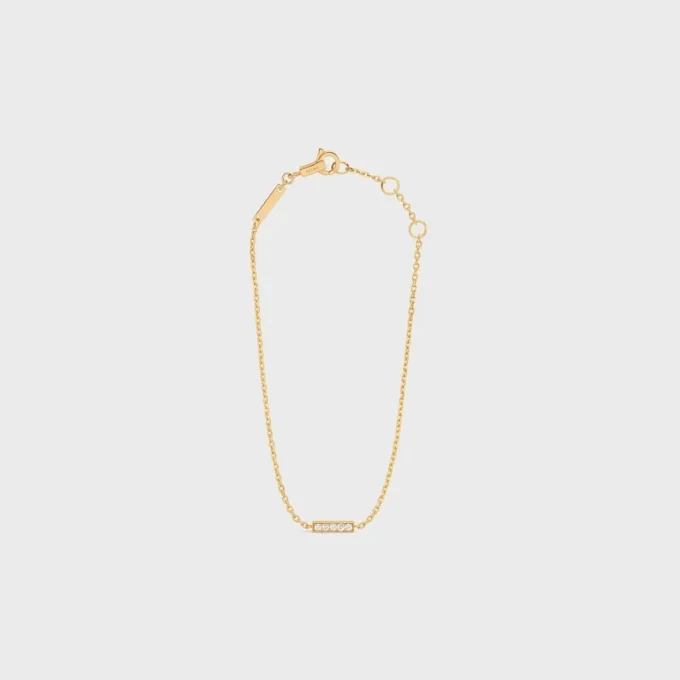 Pulsera de la línea CELINE en oro amarillo y diamantes Pulsera de la línea CELINE en oro amarillo y diamantes