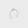 Pulsera extrafina Knot en latón con acabado de rodio Pulsera extrafina Knot en latón con acabado de rodio