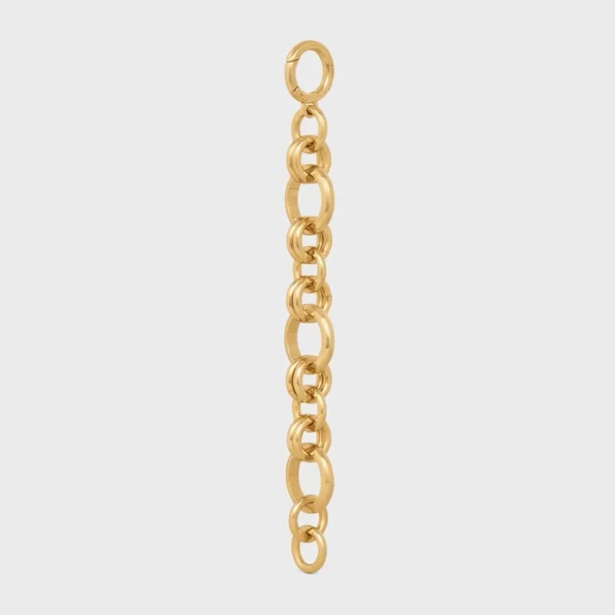 Pulsera gruesa CELINE Charms Heritage en latón con acabado dorado Pulsera gruesa CELINE Charms Heritage en latón con acabado dorado