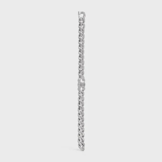Pulsera Triomphe Gourmette de latón con acabado de rodio Pulsera Triomphe Gourmette de latón con acabado de rodio