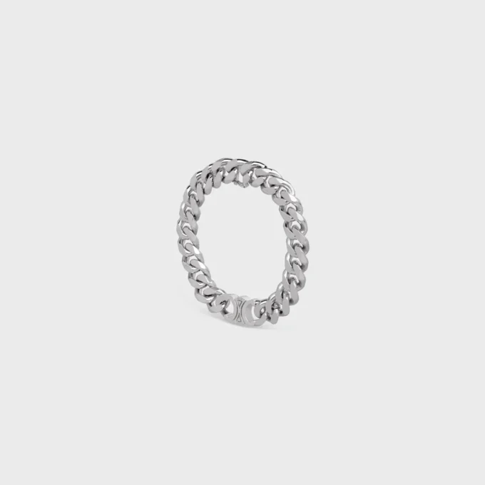 Pulsera Triomphe Gourmette de latón con acabado de rodio Pulsera Triomphe Gourmette de latón con acabado de rodio