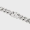 Pulsera Triomphe Small Gourmette de latón con acabado de rodio Pulsera Triomphe Small Gourmette de latón con acabado de rodio