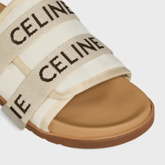 Sandalia Pitea de lona con jacquard «CELINE»