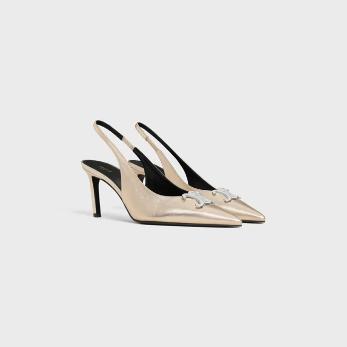 Sandalias CELINE Alma Triomphe de piel de becerro laminada Sandalias CELINE Alma Triomphe de piel de becerro laminada