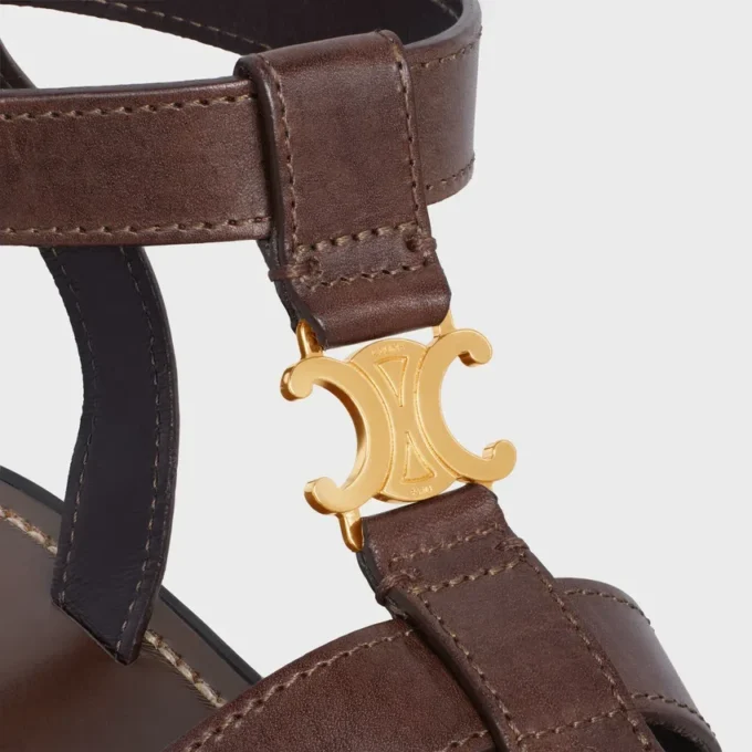 Sandalias CELINE Clea Triomphe en piel de becerro – Curtido vegetal Sandalias CELINE Clea Triomphe en piel de becerro – Curtido vegetal