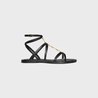 Sandalias CELINE Lympia con tiras y adornos en piel de becerro
