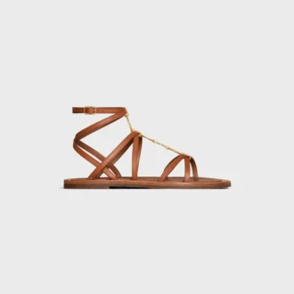 Sandalias CELINE Lympia con tiras y adornos en piel de becerro