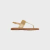 Sandalias CELINE Lympia Triomphe en piel de becerro laminada Sandalias CELINE Lympia Triomphe en piel de becerro laminada