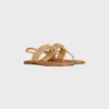 Sandalias CELINE Lympia Triomphe en piel de becerro laminada Sandalias CELINE Lympia Triomphe en piel de becerro laminada