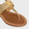 Sandalias CELINE Lympia Triomphe en piel de becerro laminada Sandalias CELINE Lympia Triomphe en piel de becerro laminada