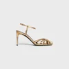 Sandalias CELINE Triomphe en piel de cordero laminada