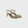 Sandalias CELINE Triomphe en piel de cordero laminada Sandalias CELINE Triomphe en piel de cordero laminada