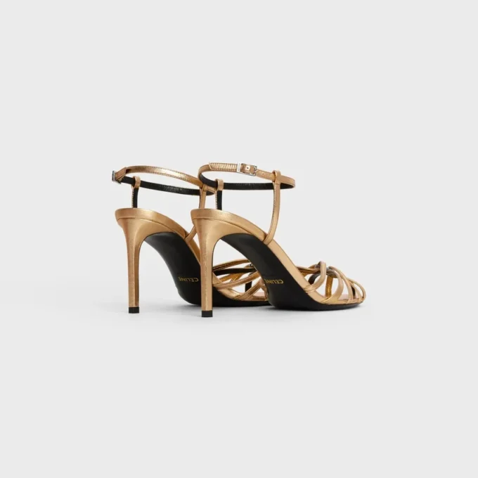 Sandalias CELINE Triomphe en piel de cordero laminada
