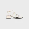 Sandalias de tacón CléMence en piel de cordero Sandalias de tacón CléMence en piel de cordero