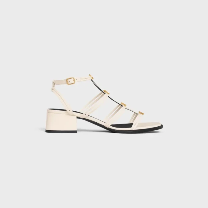 Sandalias de tacón CléMence en piel de cordero Sandalias de tacón CléMence en piel de cordero