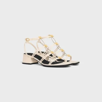 Sandalias de tacón CléMence en piel de cordero