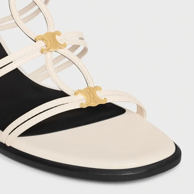 Sandalias de tacón CléMence en piel de cordero Sandalias de tacón CléMence en piel de cordero