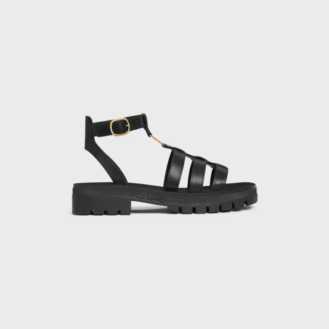 Sandalias gladiadoras CELINE Triomphe en piel de becerro – Curtido vegetal Sandalias gladiadoras CELINE Triomphe en piel de becerro – Curtido vegetal