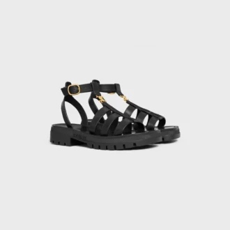 Sandalias gladiadoras CELINE Triomphe en piel de becerro – Curtido vegetal