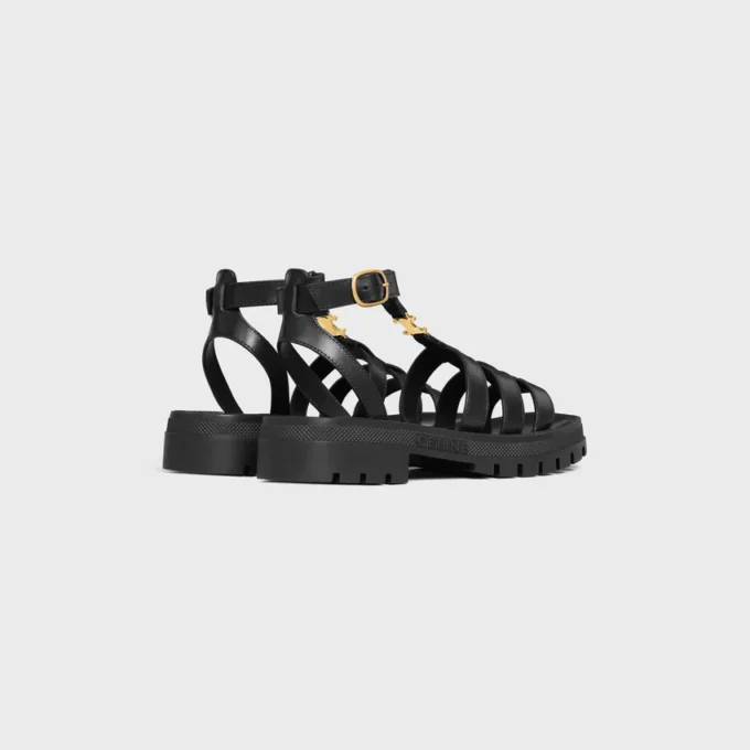Sandalias gladiadoras CELINE Triomphe en piel de becerro – Curtido vegetal Sandalias gladiadoras CELINE Triomphe en piel de becerro – Curtido vegetal
