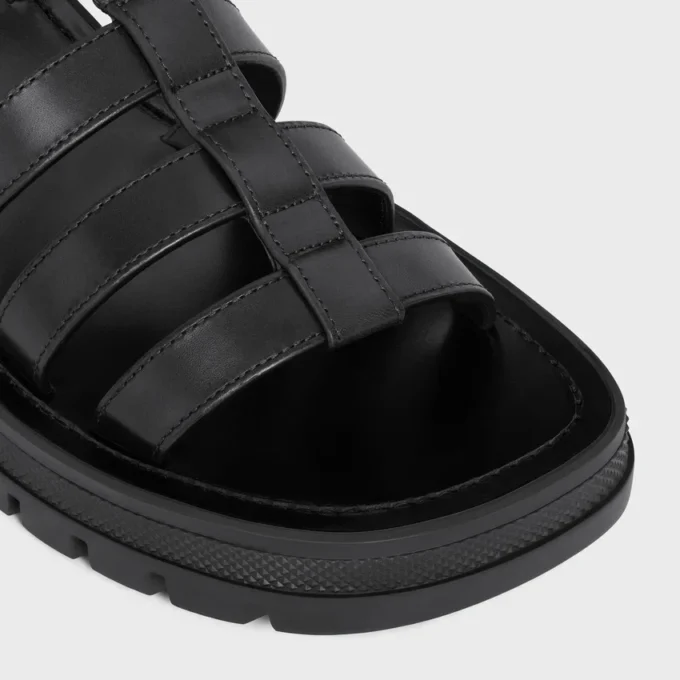 Sandalias gladiadoras CELINE Triomphe en piel de becerro – Curtido vegetal Sandalias gladiadoras CELINE Triomphe en piel de becerro – Curtido vegetal