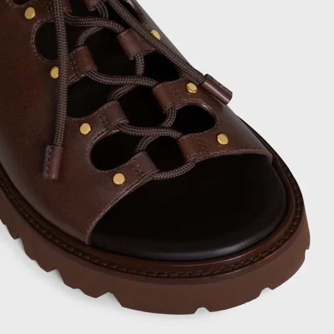 Sandalias gruesas CELINE Billie en piel de becerro y tejido Sandalias gruesas CELINE Billie en piel de becerro y tejido