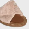 Sandalias retorcidas CELINE Lympia en tejido esponjoso Sandalias retorcidas CELINE Lympia en tejido esponjoso