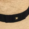 Sombrero de ala ancha Triomphe en rafia