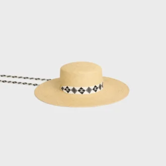 Sombrero de paja con lazo