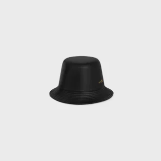 Sombrero de pescador de piel de cordero suave
