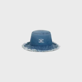 Sombrero de pescador Triomphe en denim de algodón