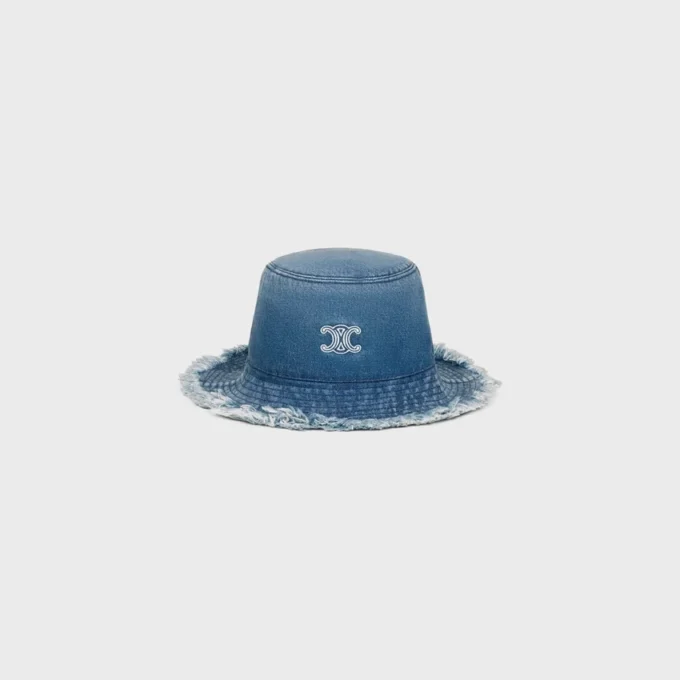 Sombrero de pescador Triomphe en denim de algodón Sombrero de pescador Triomphe en denim de algodón