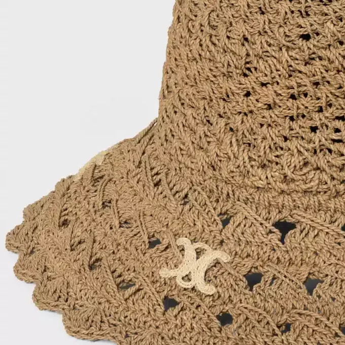 Sombrero Triomphe de rafia calada