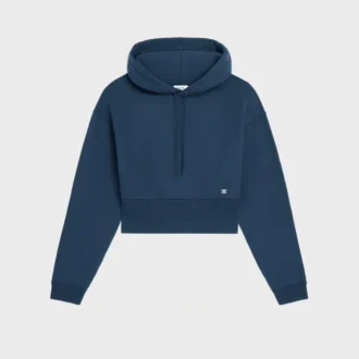 Sudadera con capucha corta de felpa de algodón Sudadera con capucha corta de felpa de algodón