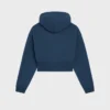 Sudadera con capucha corta de felpa de algodón