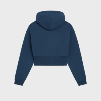 Sudadera con capucha corta de felpa de algodón Sudadera con capucha corta de felpa de algodón