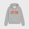 Sudadera con capucha holgada y cremallera en felpa de algodón Sudadera con capucha holgada y cremallera en felpa de algodón
