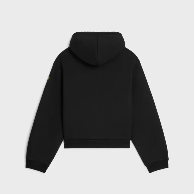 Sudadera con capucha y cremallera de felpa de algodón Sudadera con capucha y cremallera de felpa de algodón