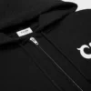 Sudadera con capucha y cremallera de felpa de algodón Sudadera con capucha y cremallera de felpa de algodón