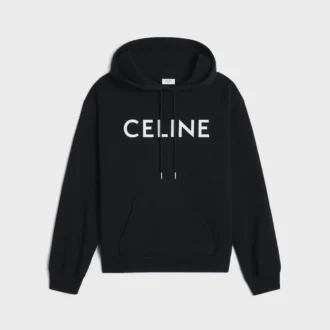 Sudadera holgada con capucha CELINE de felpa de algodón