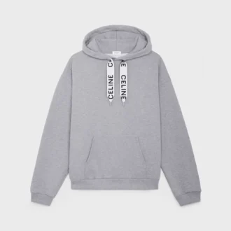 Sudadera holgada con capucha CELINE de felpa de algodón