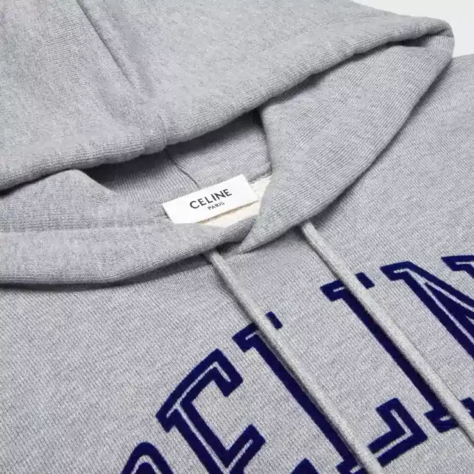 Sudadera holgada con capucha de felpa de algodón